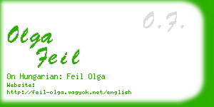 olga feil business card